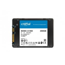 Trdi disk SSD 2TB 2.5 SATA3 3D TLC, 7mm, CRUCIAL BX500, CT2000BX500SSD1