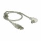 Kabel USB 2.0 A-B 0,5m kotni Delock