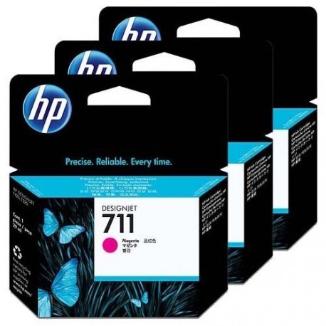 Črnilo HP CZ135A (711), 3-pack, 29 ml, magenta