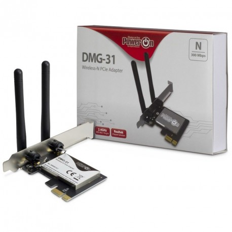 Brezžična mrežna kartica INTER-TECH DMG-31, 300Mbps, PCIe
