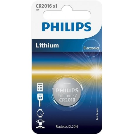 PHILIPS baterija CR2016, 3V, CR2016/01B