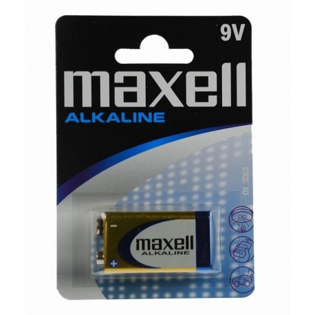MAXELL Baterija 6LR-61, 9V, 1 kos, alkalna