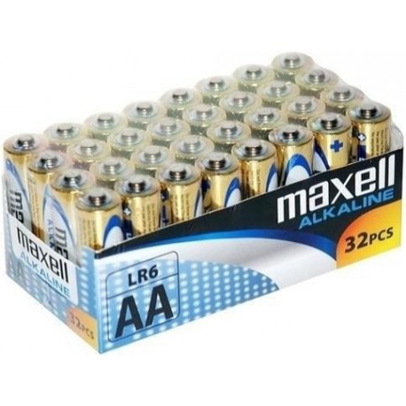 MAXELL Baterija AA (LR6), 32 kos, alkalne pakiranje v folijo