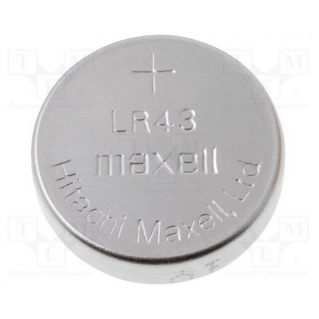 MAXELL Baterija LR43, 2 kos
