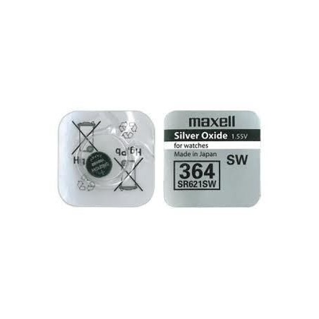 MAXELL Baterija SR621SW, 1 kos (364)