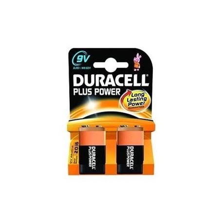 Alkalne baterije Duracell Plus Power MN1604B2 PP3 9V (2 kos)