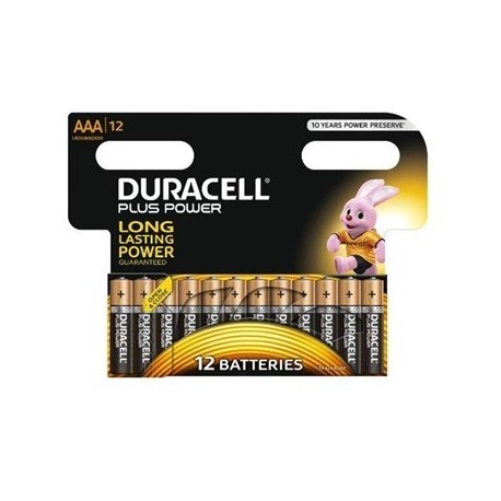 Alkalne baterije Duracell Plus Power MN2400B12 AAA (12 kos)