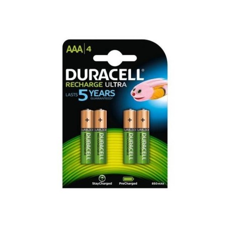 Polnilne baterije Duracell HR03-A AAA 850mAh NiMH (4 kos)