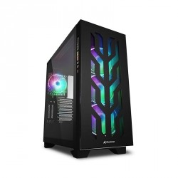 Ohišje ATX SHARKOON ELITE SHARK CA300T RGB, okno, črno