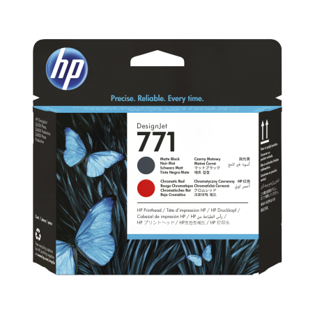 Črnilo HP CE017A (771), Matte Black/Chromatic Red