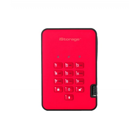 iStorage diskAshur2 SSD 256-bit 128GB - Red