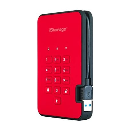 iStorage diskAshur2 SSD 256-bit 1TB - Red