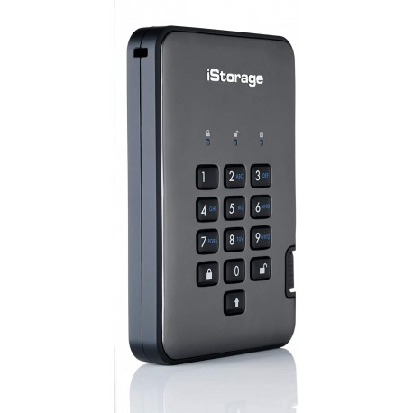 iStorage diskAshur Pro2 SSD 256-bit 128GB - Classified - Graphite