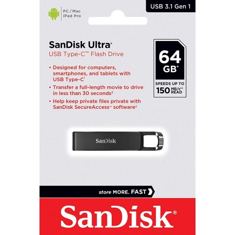 USB ključek 64GB SanDisk Ultra, SDCZ460-064G-G46