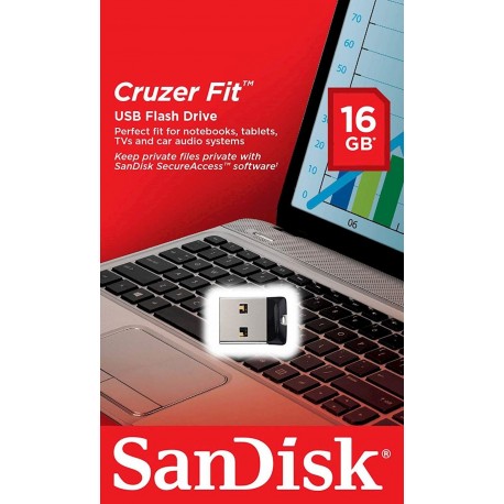 USB ključek 16GB SanDisk CRUZER FIT, črn