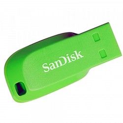 USB ključek 64GB SanDisk CRUZER BLADE, zelen