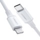 Ugreen USB-C na Lightning kabel srebrn 1m