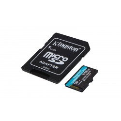 SDXC KINGSTON micro 512GB Canvas GO Plus, C10, V30, A2, adapter
