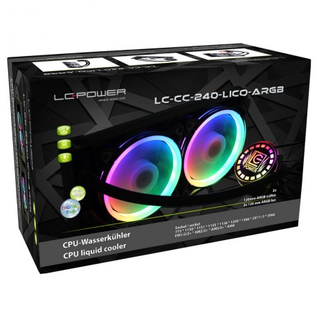 Vodno hlajenje LC-Power LC-CC-240-LiCo-ARGB