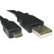Kabel USB na mikro USB 0.60m, črn