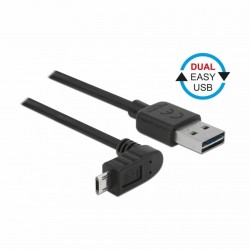 Kabel USB A-B mikro kotni EASY 3m obojestranski Delock