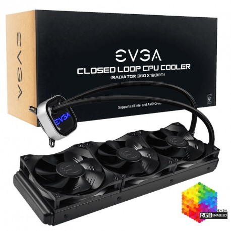 Vodno hlajenje za procesor EVGA WATERCOOLER CLC 360 All in One RGB LED