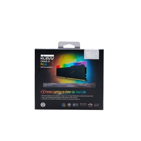 Pomnilnik DDR4 16GB (2x8GB) 3200 Klevv Crass X RGB, KD48GU880-32A160X