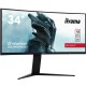 Monitor IIYAMA G-MASTER Red Eagle GB3466WQSU-B1, ukrivljen