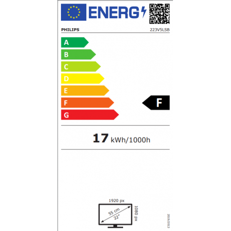 LED monitor 22" Philips 223V5LSB