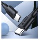 Kabel UGREEN USB 2.0 USB-C na USB-C 1m (črn)
