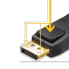Kabel DisplayPort 1.2 (M/M) Goobay 2m pozlačen