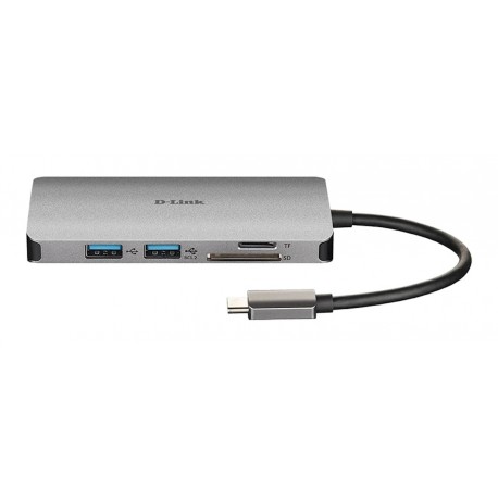 D-link 6-v-1 razdelilnik USB - C Hdmi/Čitalnik kartic/USB 3.0