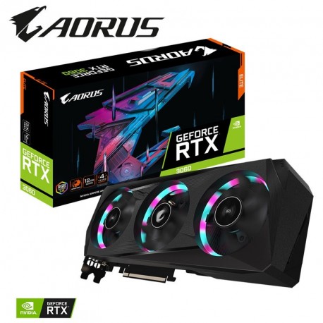 Grafična kartica GIGABYTE AORUS RTX 3060 ELITE 12GB, GV-N3060AORUS E-12GD