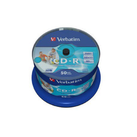Mediji CD-R 700MB 52x Verbatim  InkJet Spindle-50, NO ID (43438)
