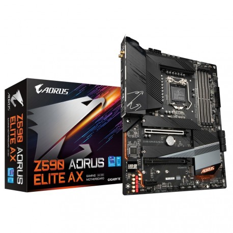 Matična plošča GIGABYTE Z590 AORUS ELITE AX, DDR4, LGA1200, ATX, Wi-Fi