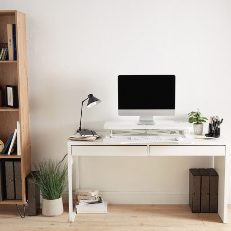 VonHaus Sit/Stand delovna platforma bela