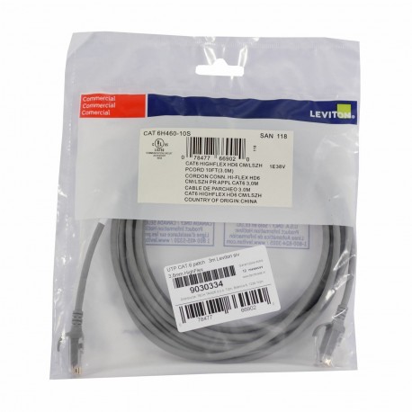 UTP CAT.6 patch   3m Leviton siv 3,8mm HighFlex