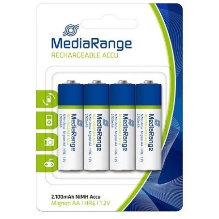 Baterija MediaRange LR06 AA, polnilna, 1/4, alkalna