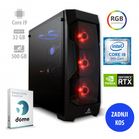 Osebni računalnik ANNI GAMER Extreme / i9-9900K / RTX 2080S / 32GB / NVMe / PF7G