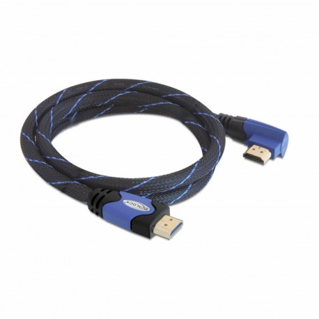 HDMI kabel z mrežno povezavo kotni 3m 4K vijola Delock