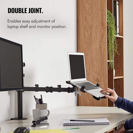 Dvojni namizni nosilec za monitor in prenosnik, VonHaus