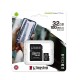 SDHC KINGSTON MICRO 32GB CANVAS SELECT Plus 100MB/s, C10UHS-I, adapter