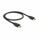 DisplayPort kabel 0,5m 4K 60Hz Delock črn