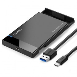 Ugreen 2.5 HDD ohišje USB-C vhod črno