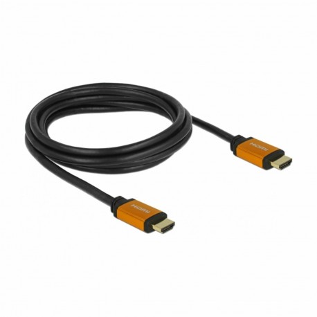 HDMI kabel z mrežno povezavo  2m Delock črn High Speed Ultra HD 8K eARC