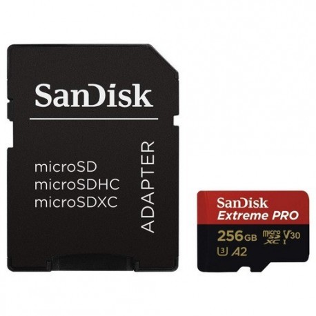 Spominska kartica micro SDXC 256GB C10 U3 V30 A2 SanDisk Extreme PRO