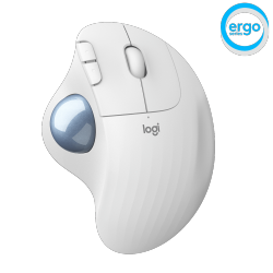 Miška Logitech ERGO M575 Wireless Trackball, Bluetooth, bela