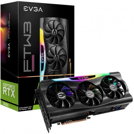 Grafična kartica EVGA GeForce RTX 3080 FTW3 ULTRA Gaming 10GB GDDR6X ARGB LHR