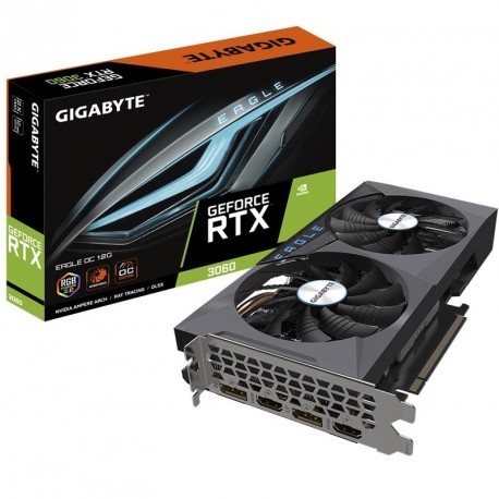 Grafična kartica GIGABYTE EAGLE GeForce RTX 3060 12GB LHR, GV-N3060EAGLE-12GD