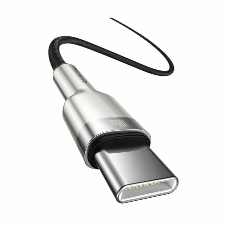 Kabel USB C-C 1m 100W 20V5A Cafule Metal črn pleten Baseus 8519238